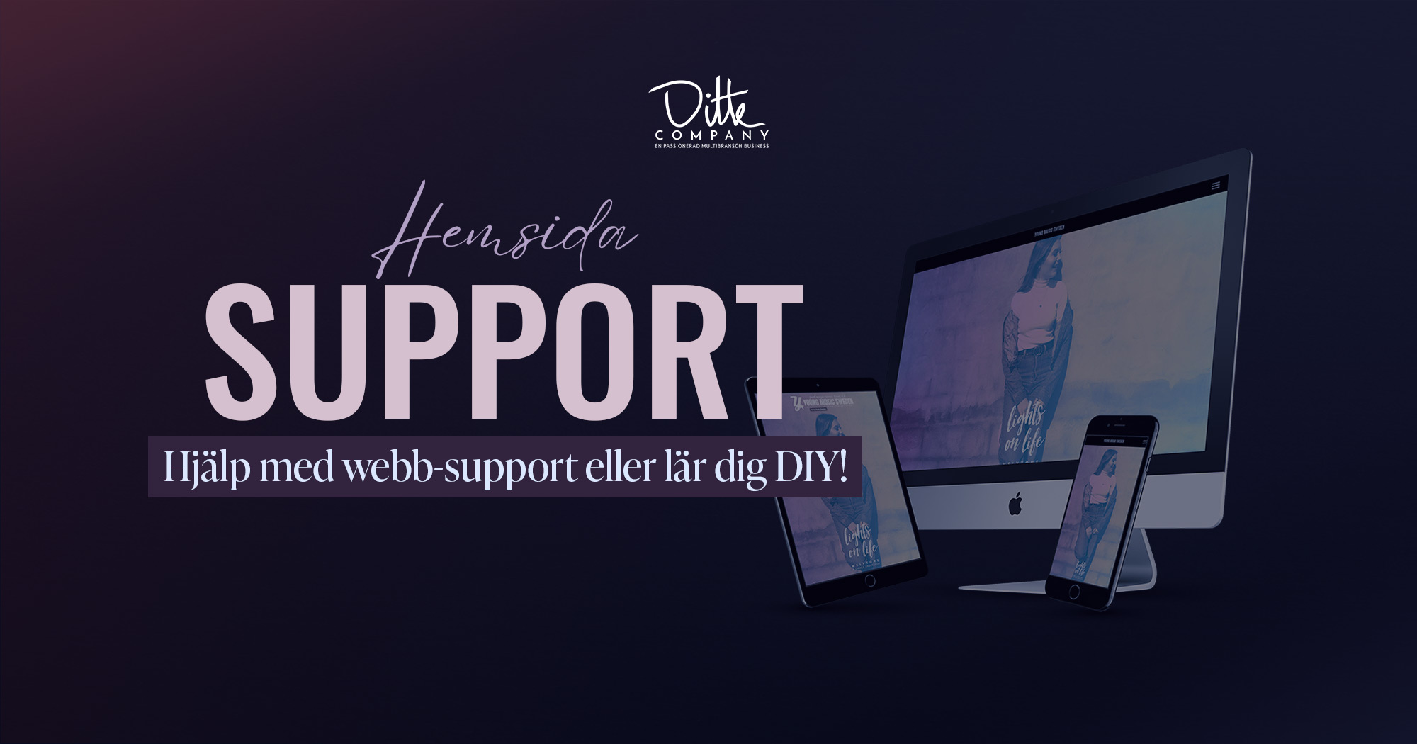 Hemsida Support Ditte Company